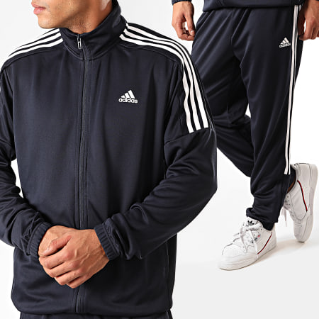 Adidas Sportswear - Ensemble De Survêtement A Bandes Team Sports DV2446 Bleu Marine Blanc