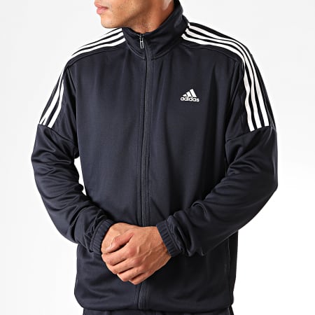 Adidas Sportswear - Ensemble De Survêtement A Bandes Team Sports DV2446 Bleu Marine Blanc