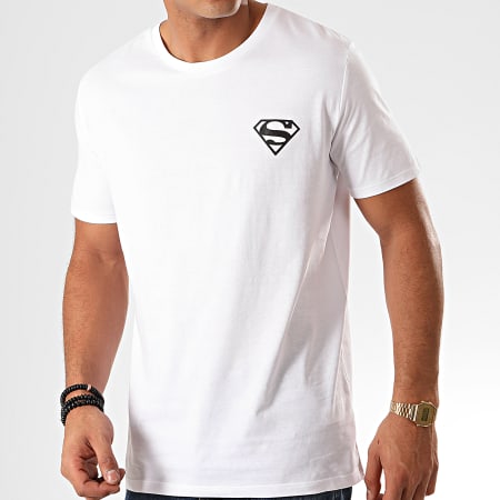 DC Comics - Tee Shirt Logo Recto Verso Blanc