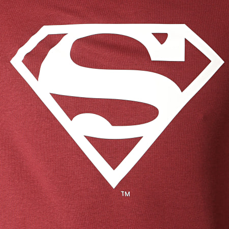 Superman - Sweat Capuche Big Logo Bordeaux