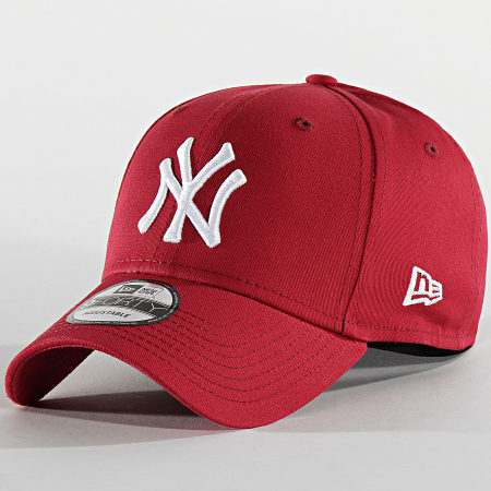 New Era - Casquette Baseball 9Forty League Essential New York Yankees 12134891 Bordeaux Blanc