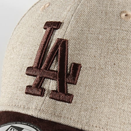 New Era - Casquette Fitted 39Thirty Heather Co 12135004 Los Angeles Dodgers Beige Marron