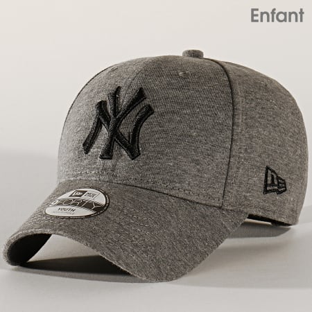 New Era - Casquette Enfant 9Forty Essential Jersey 12145475 New York Yankees Gris Anthracite Chiné