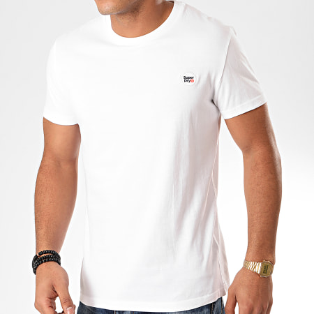 Superdry - Tee Shirt Collective M1000001A Blanc