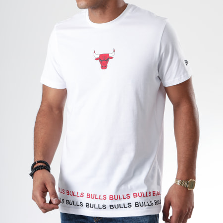 New Era - Tee Shirt NBA Wrap Around Chicago Bulls 12123880 Blanc