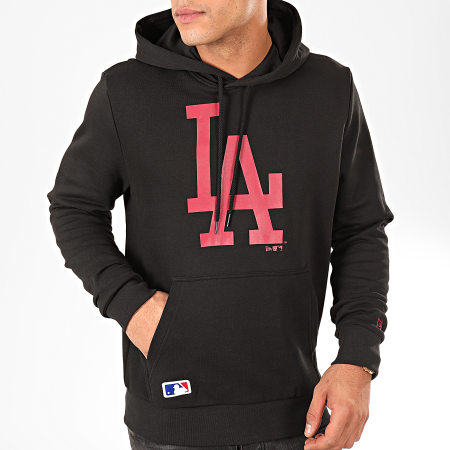New Era - Sweat Capuche MLB Seasonal Team Logo Los Angeles Dodgers Noir