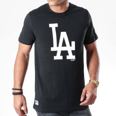 New Era - Tee Shirt MLB Seasonal Team Logo Los Angeles Dodgers 12123937 Noir