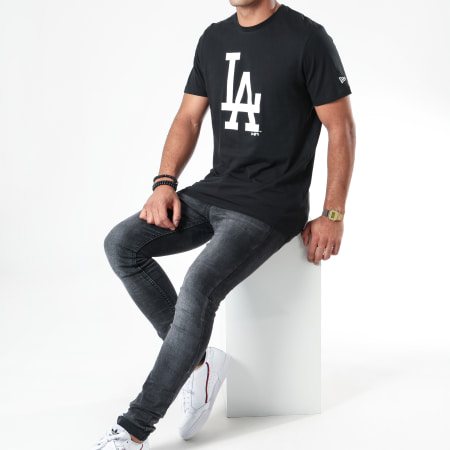 New Era - Tee Shirt MLB Seasonal Team Logo Los Angeles Dodgers 12123937 Noir