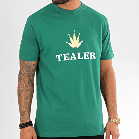 Tealer - Tee Shirt Time Is Money Vert Doré