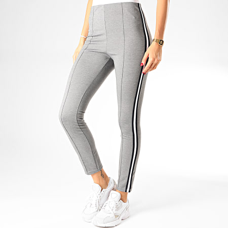 Tiffosi - Legging Femme A Bandes Clearly 2 Gris Chiné