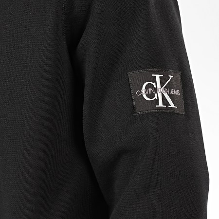 Calvin Klein - Sweat Crewneck Monogram Sleeve Badge 4035 Noir