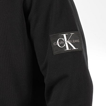 Calvin Klein - Sweat Capuche Monogram Sleeve Badge 4036 Noir