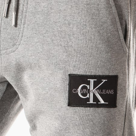Calvin Klein - Pantalon Jogging Monogram Patch HWK 4066 Gris Chiné