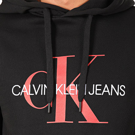 Calvin Klein - Sweat Capuche Monogram 4557 Noir