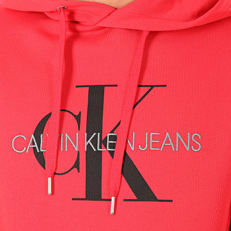 Calvin Klein - Sweat Capuche Monogram 4557 Rouge