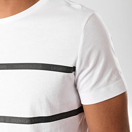 Calvin Klein - Tee Shirt Institutional Tape Detail 4564 Blanc