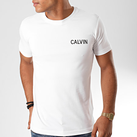 Calvin Klein - Tee Shirt Calvin Stretch 4566 Blanc