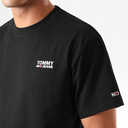 Tommy Jeans - Tee Shirt Chest Corp Logo 7194 Noir