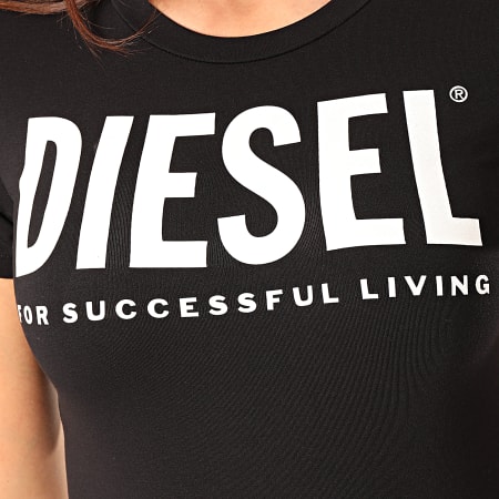Diesel - Body Tee Shirt Femme 00SHMI-0WAWG Noir