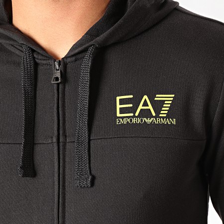 EA7 Emporio Armani - Sweat Zippé Capuche 3GPM15-PJ05Z Noir