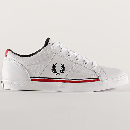 Fred Perry - Baskets Baseline Perf Leather B7114 White