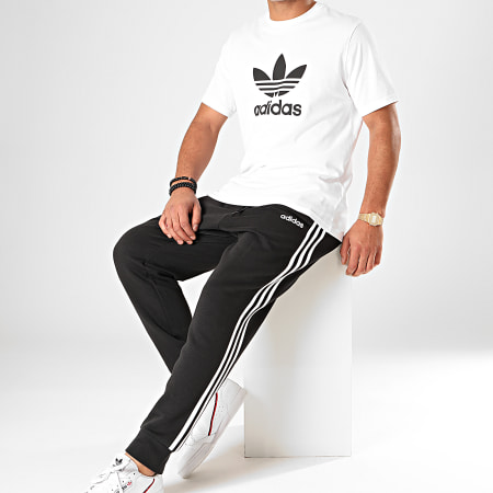 adidas - Pantalon Jogging A Bandes Essential 3 Stripes DQ3095 Noir