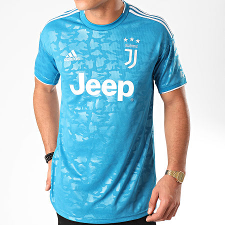 Adidas Sportswear - Maillot De Foot A Bandes Juventus 3 DW5471 Bleu Clair