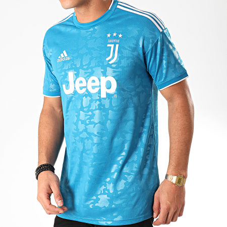Adidas Sportswear - Maillot De Foot A Bandes Juventus 3 DW5471 Bleu Clair