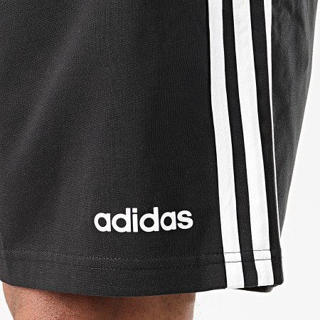 adidas - Short Jogging A Bandes Essential 3 Stripes DU0491 Noir