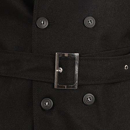 Black Needle - Manteau Trench Coat 7002 Noir