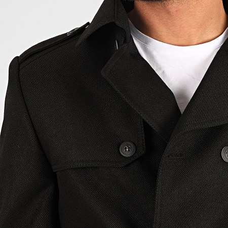 Black Needle - Manteau Trench Coat 7002 Noir