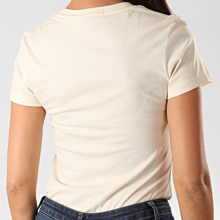 Calvin Klein - Tee Shirt Femme Institutional Logo 3127 Beige