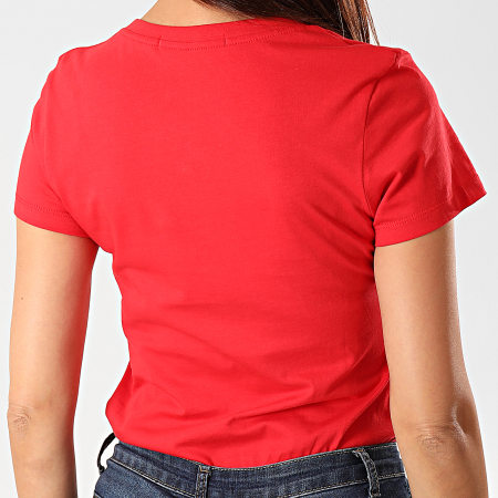 Calvin Klein - Tee Shirt Femme Institutional Logo 3127 Rouge