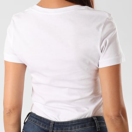 Calvin Klein - Tee Shirt Femme CK Embroidery 2883 Blanc