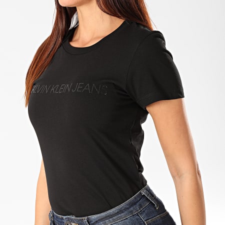 Calvin Klein - Tee Shirt Femme Institutional Logo 3127 Noir