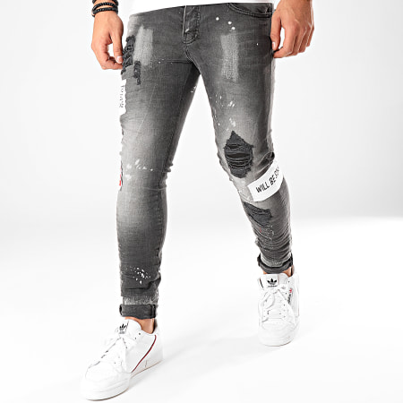 Classic Series - Jean Skinny DHZ-2868-1 Gris Anthracite