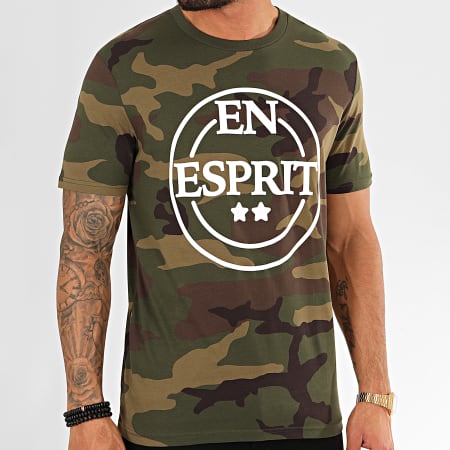 Heuss L'Enfoiré - Esprit 2020 Camuflaje Verde Caqui Camiseta