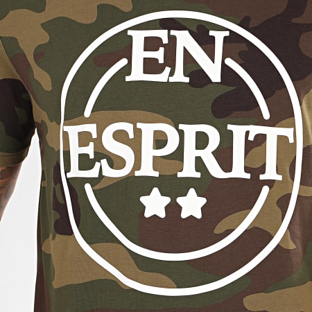 Heuss L'Enfoiré - Tee Shirt En Esprit 2020 Camouflage Vert Kaki