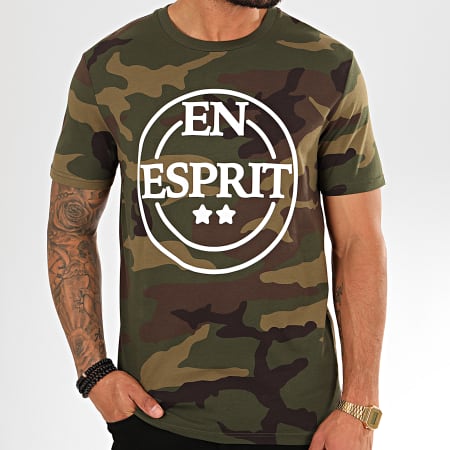 Heuss L'Enfoiré - Esprit 2020 Camuflaje Verde Caqui Camiseta
