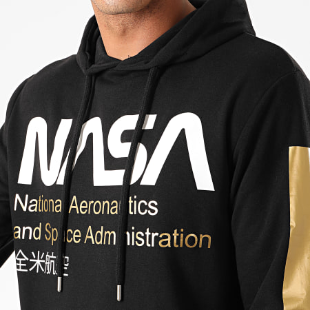 NASA - Sweat Capuche Admin Gold Noir