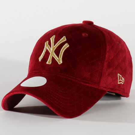 New Era - Casquette Femme 9Forty MLB Quilted 12134625 New York Yankees Bordeaux