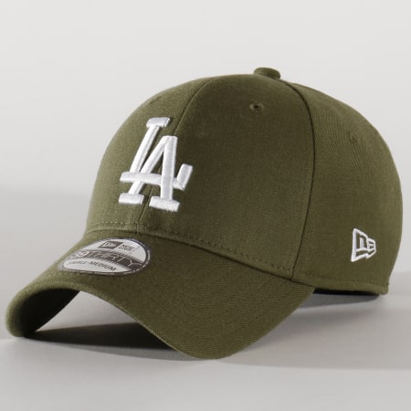 New Era - Casquette Fitted 39Thirty Heather Essential 12134990 Los Angeles Dodgers Vert Kaki