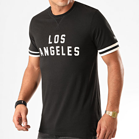 New Era - Tee Shirt NBA Wordmark Los Angeles Lakers 12123883 Noir Blanc