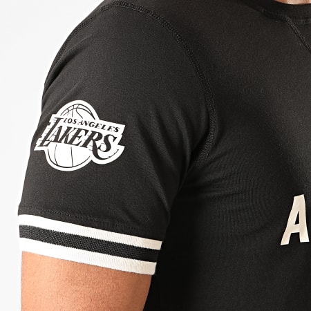 New Era - Tee Shirt NBA Wordmark Los Angeles Lakers 12123883 Noir Blanc