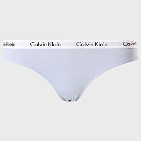 Calvin Klein - Lot De 3 Culottes Femme QD3588E Blanc Bleu Clair Bordeaux