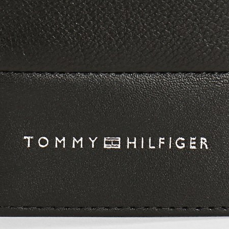 Tommy Hilfiger - Porte Cartes Cuir Textured Bifold 5650 Noir