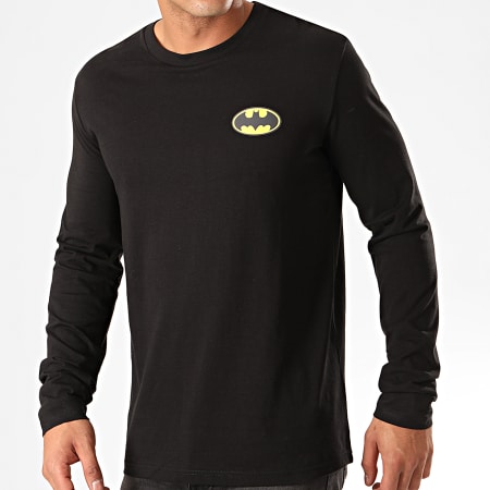 DC Comics - Tee Shirt Manches Longues Original Logo Back Noir