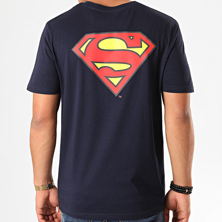DC Comics - Tee Shirt Original Logo Back Bleu Marine