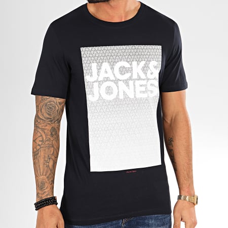 Jack And Jones - Tee Shirt Toky Bleu Marine