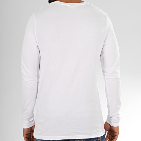 Jack And Jones - Tee Shirt Manches Longues Booth Blanc